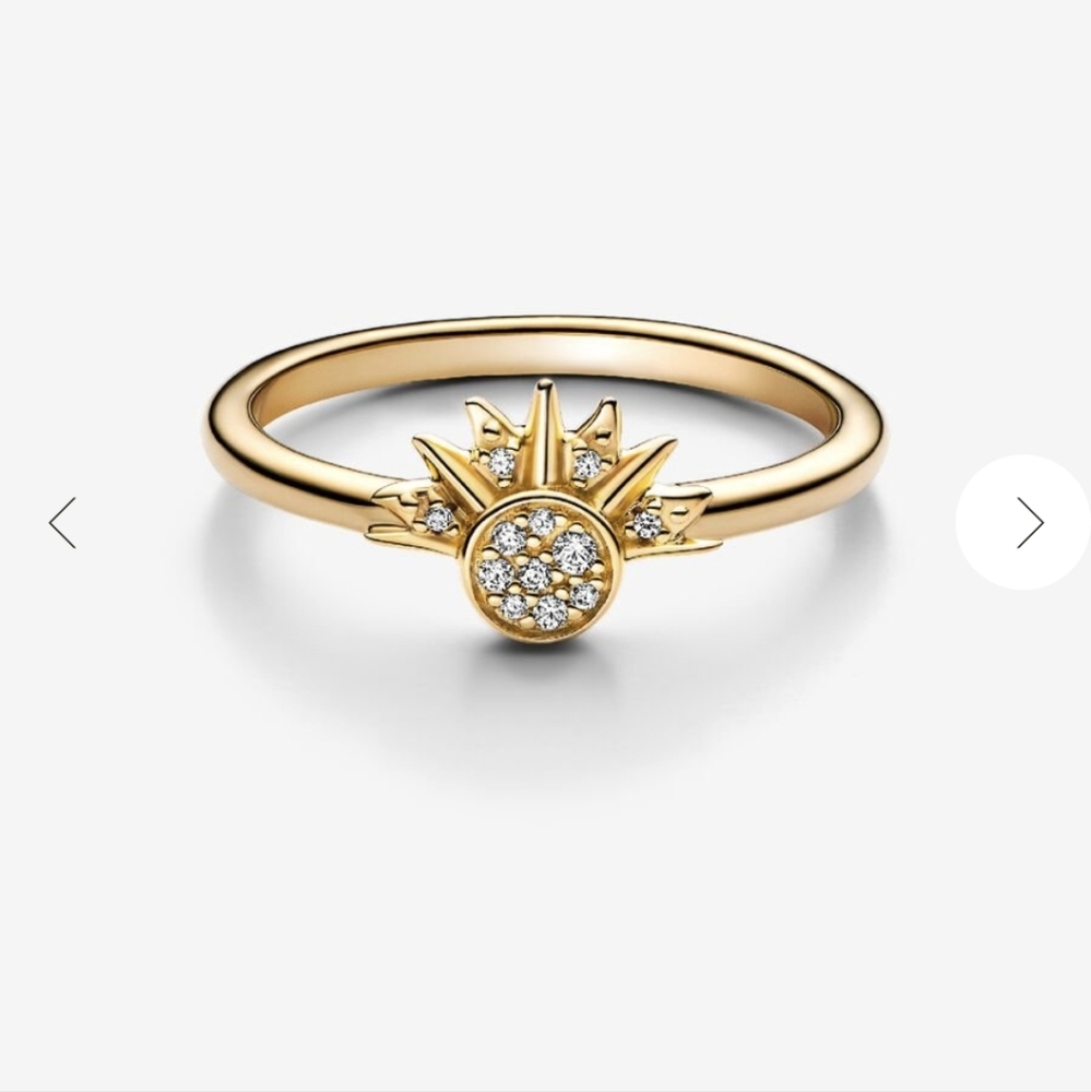 PANDORA gold Sunburst Ring